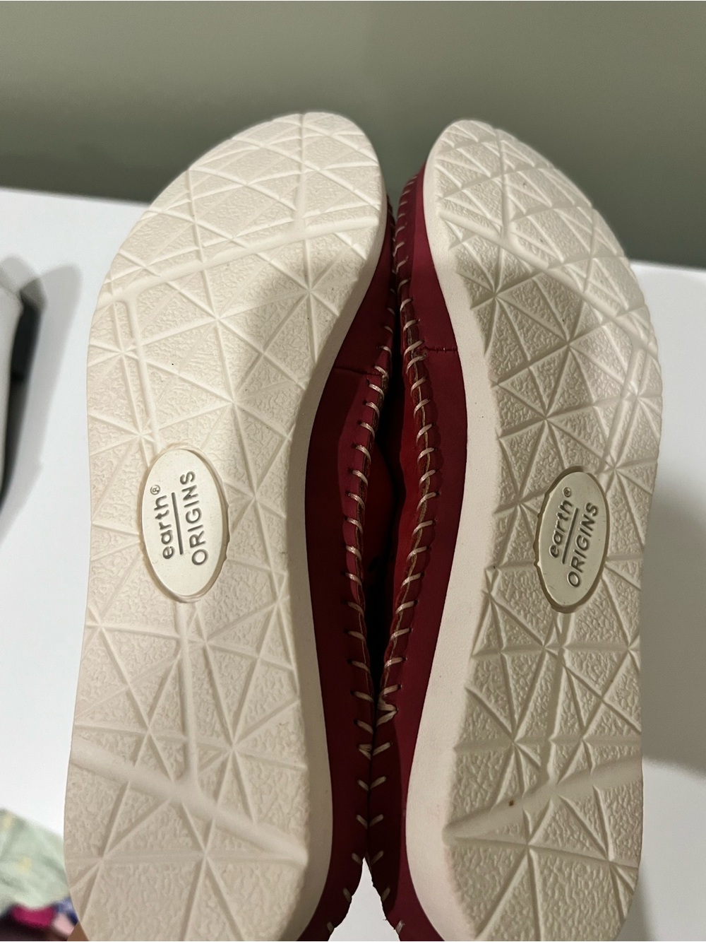 Earth Red Laser-Cut Slip-On Loafers - Picture 9 of 9